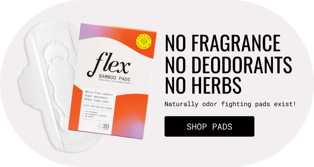 flex bamboo menstrual pads